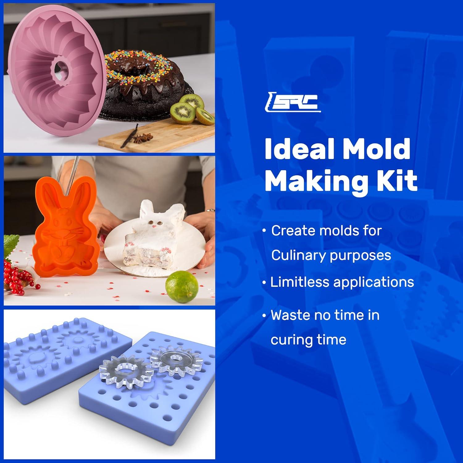 Kit de Moldes de Silicona Grado Alimenticio SPRESIN 32 Oz