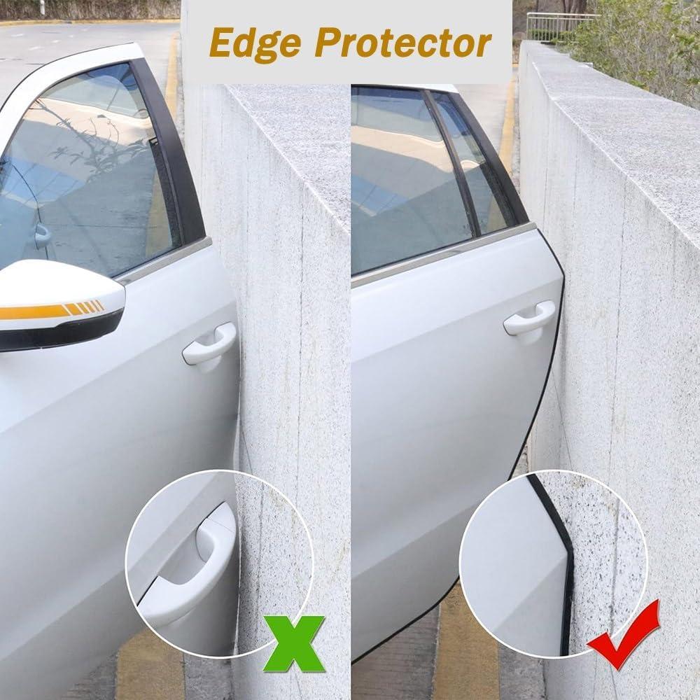 Protector de Bisel de Puerta de Auto 10M Goma Blanco