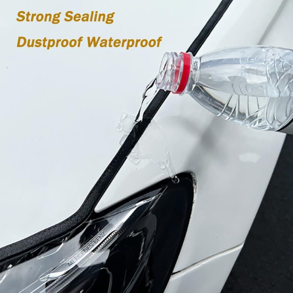 Protector de Bisel de Puerta de Auto 10M Goma Blanco