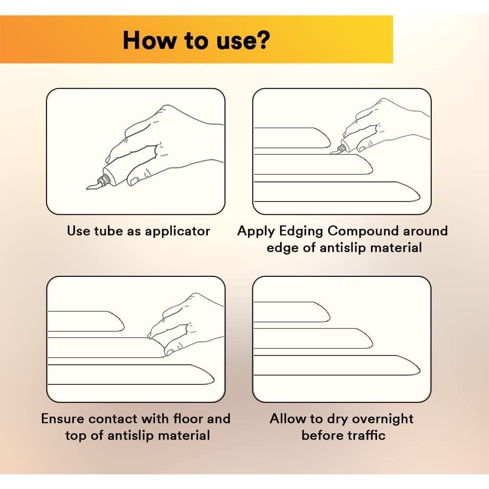 Sellador de Bordes 3M Safety Walk 902 - Espuma Transparente 141.75g