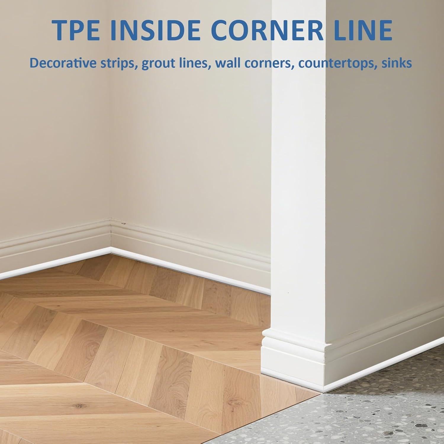 Moldura Cuarterón Flexible DADERXY 3m para Piso y Pared