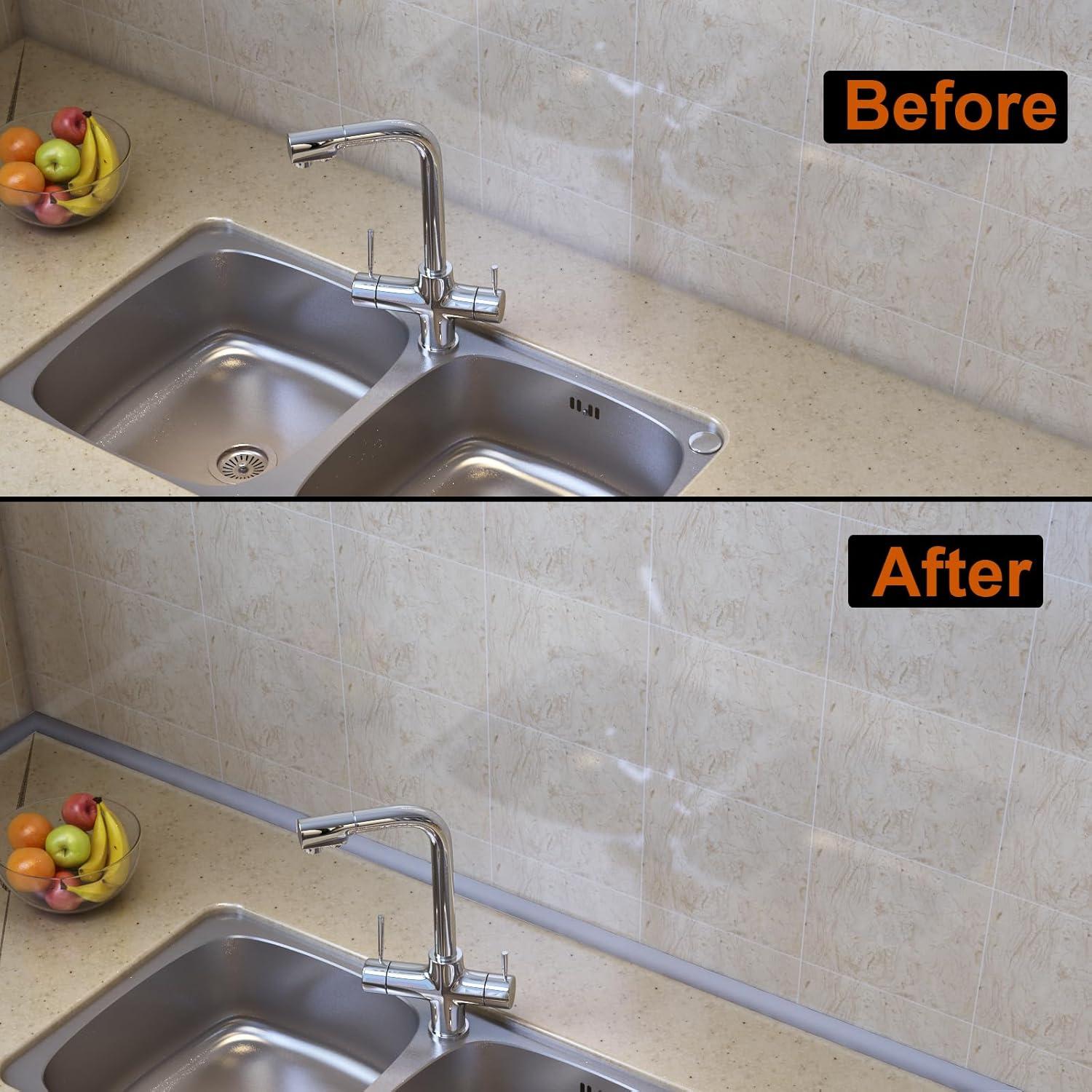 Moldura Flexible Autoadhesiva HJ HUAJ 99 cm Gris para Pisos