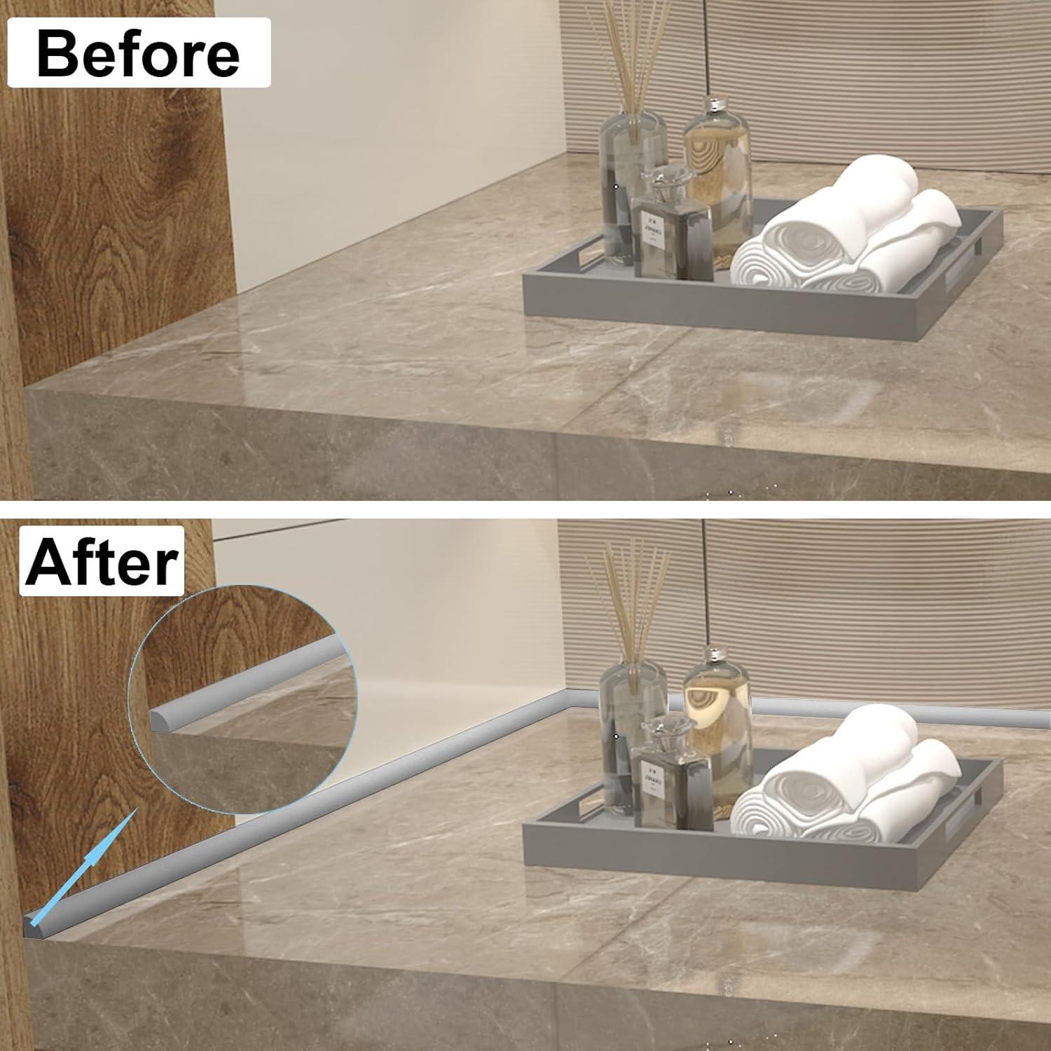 Moldura Flexible Autoadhesiva HJ HUAJ 99 cm Gris para Pisos