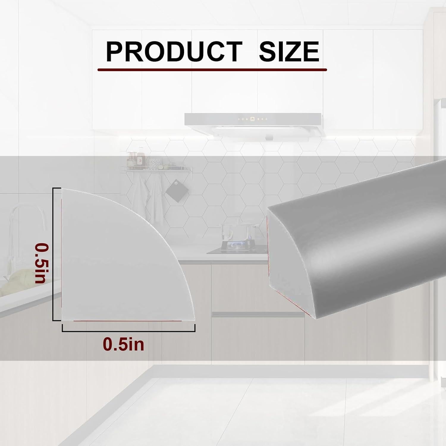 Moldura Flexible Autoadhesiva HJ HUAJ 99 cm Gris para Pisos