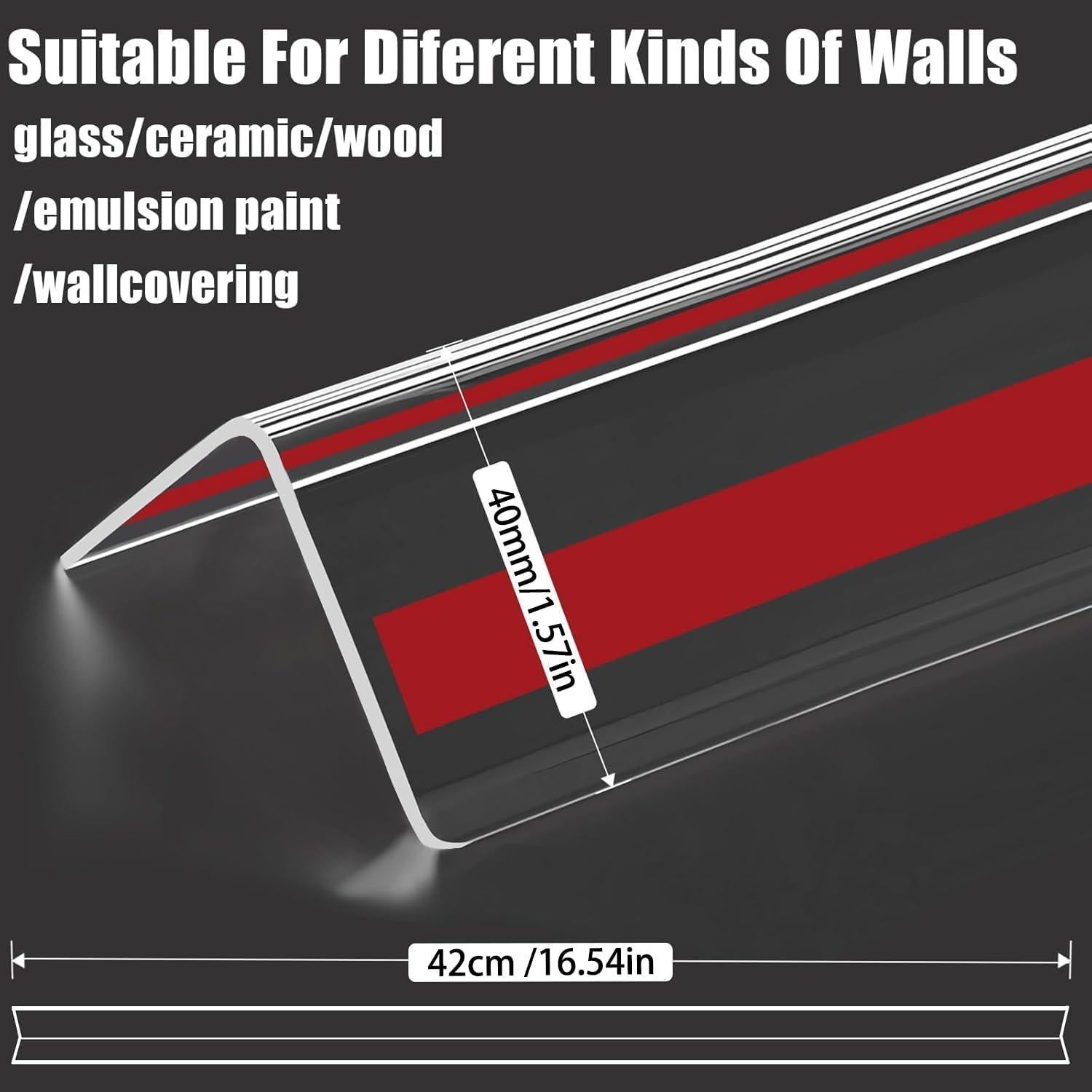 4 Protectores de Esquinas Transparentes Gebena 42cm para Bebés