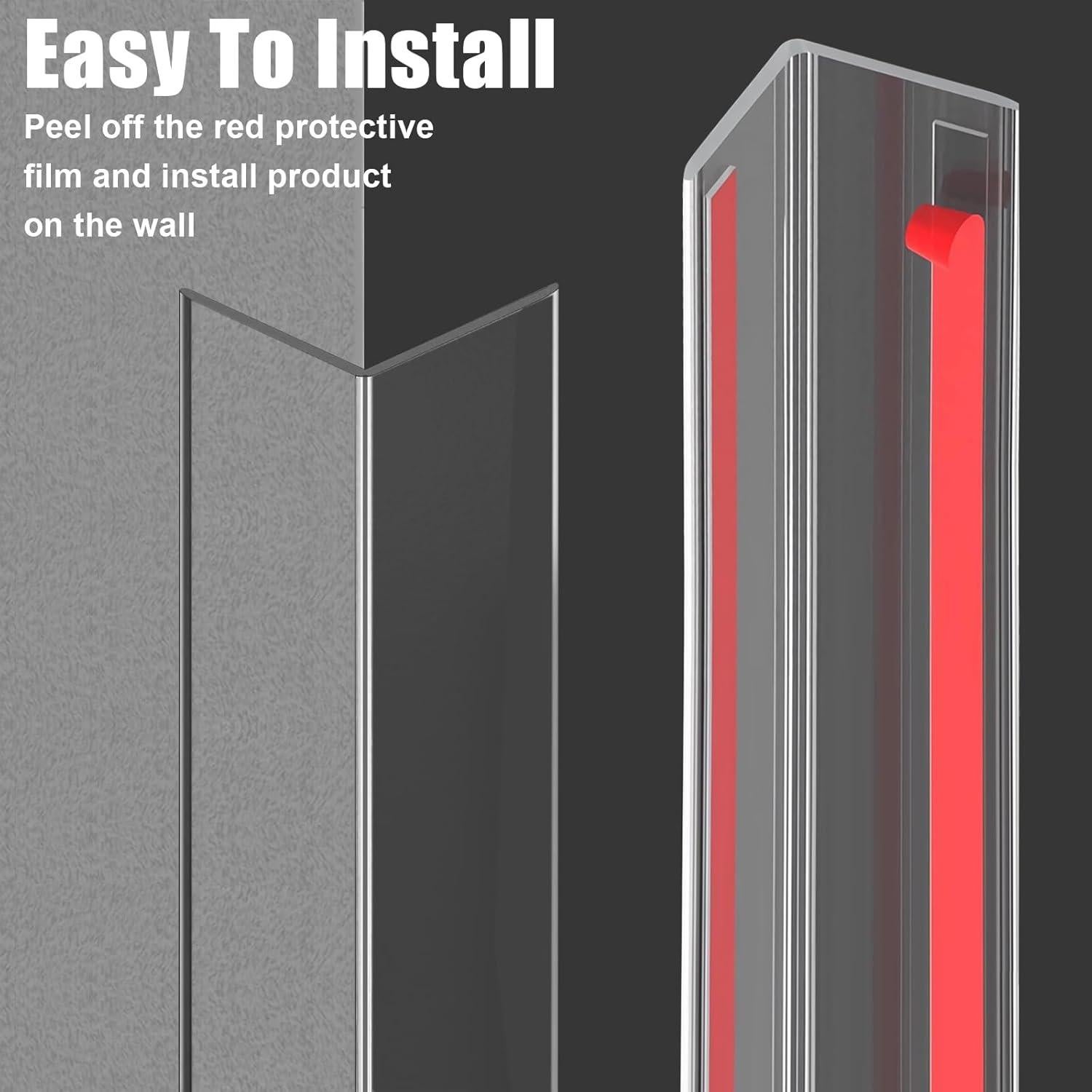 4 Protectores de Esquinas Transparentes Gebena 42cm para Bebés