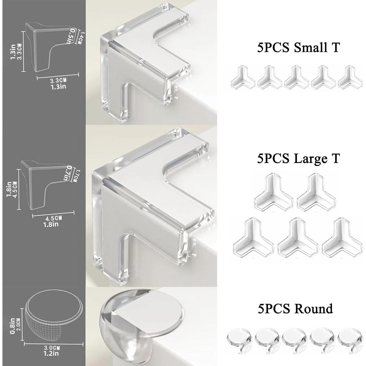 Protectores de esquinas para bebés JinRui-T 15 PCS Silicona