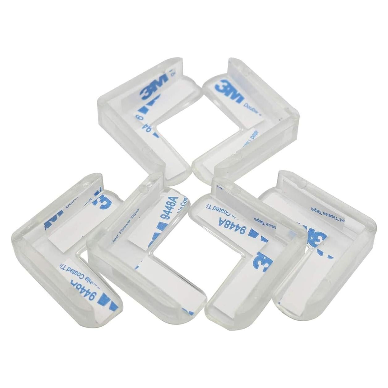 Protectores de Esquinas Transparentes PVC BdiliUSA 6 Piezas