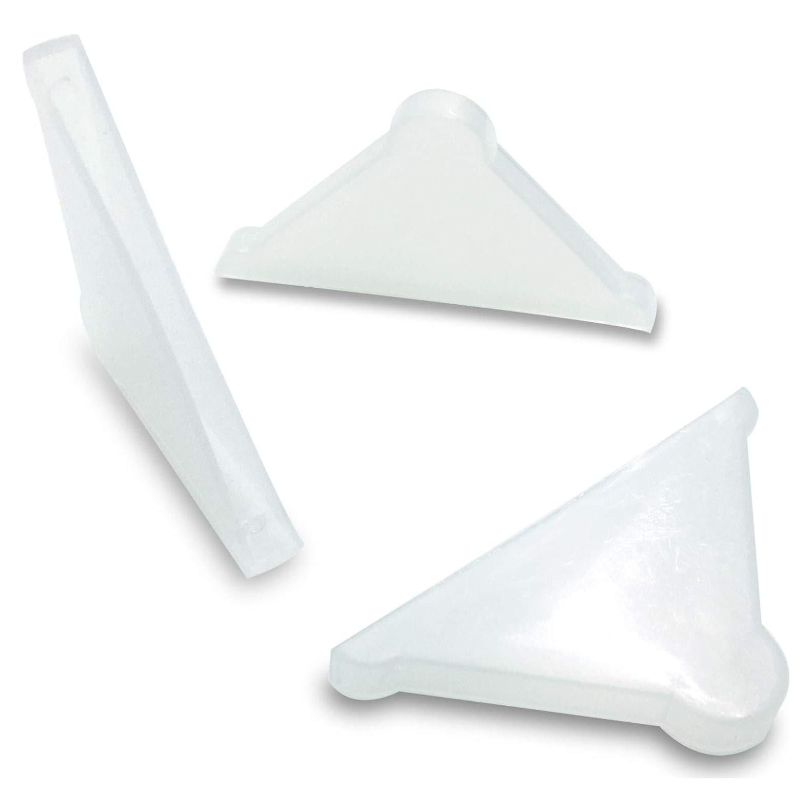 Protectores de Esquina Triples Ebamaz 50PCS 4x37mm Plástico Blanco