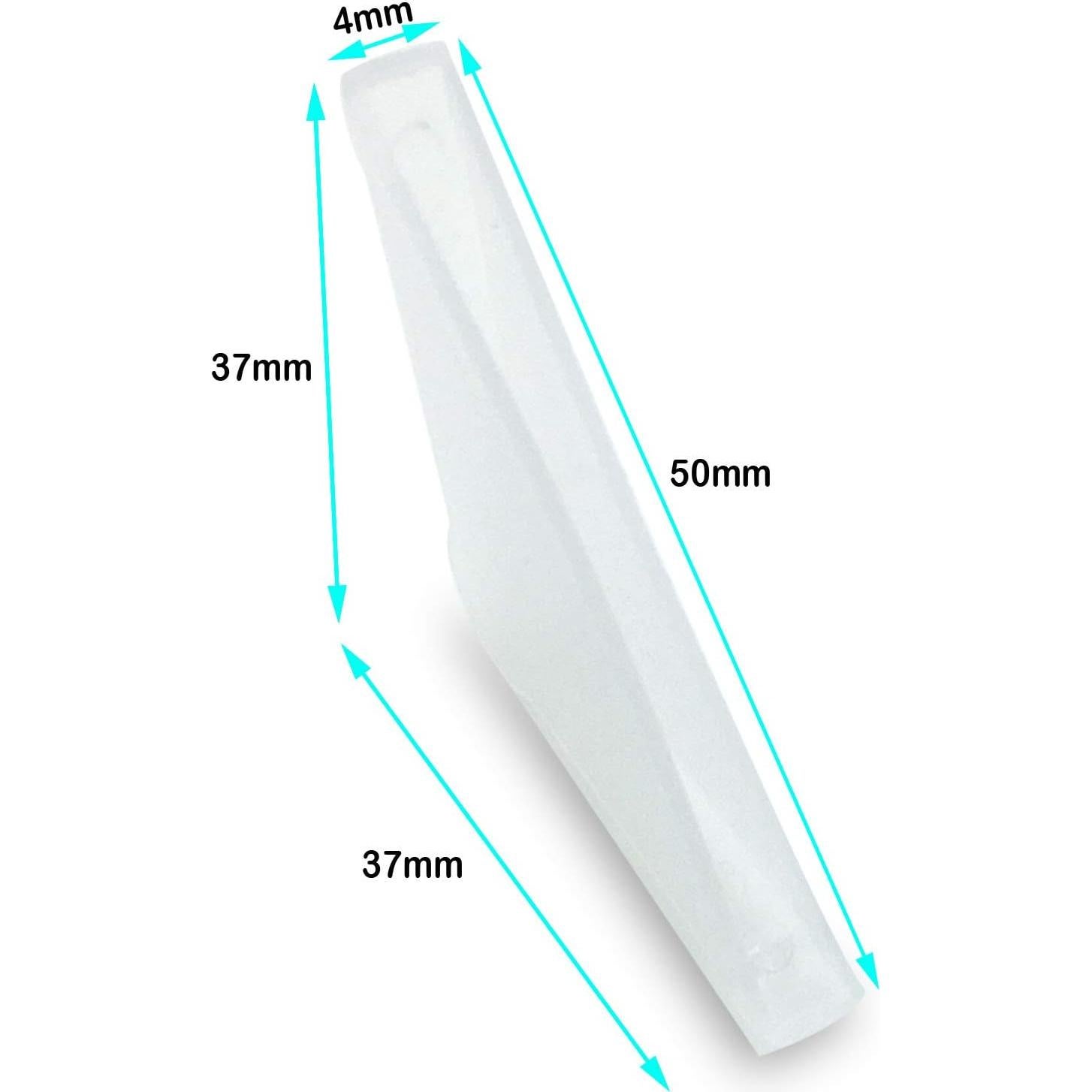 Protectores de Esquina Triples Ebamaz 50PCS 4x37mm Plástico Blanco