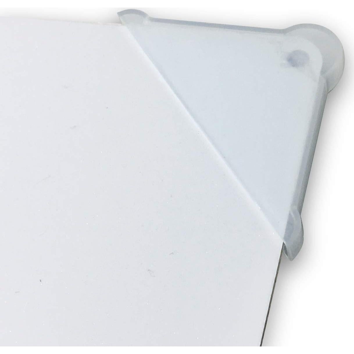 Protectores de Esquina Triples Ebamaz 50PCS 4x37mm Plástico Blanco