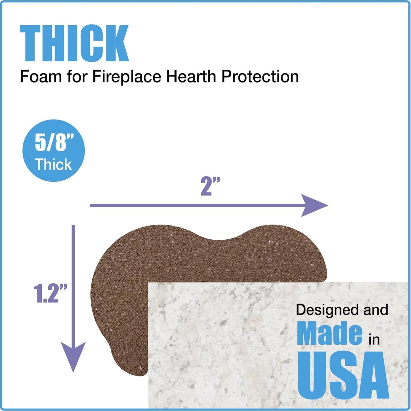 Almohadilla para Chimenea KidKusion 2.54m Marrón No Tóxica