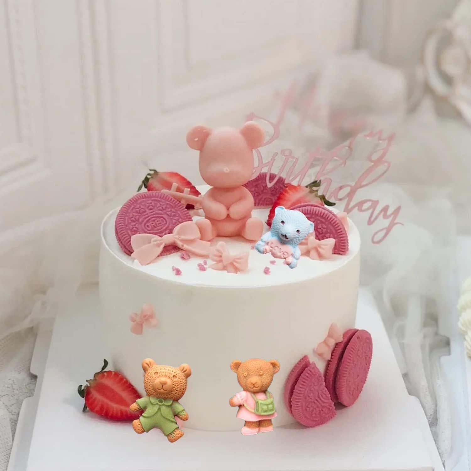 Moldes de Silicona de Oso MIYAHOUSE - 5 Piezas para Pasteles