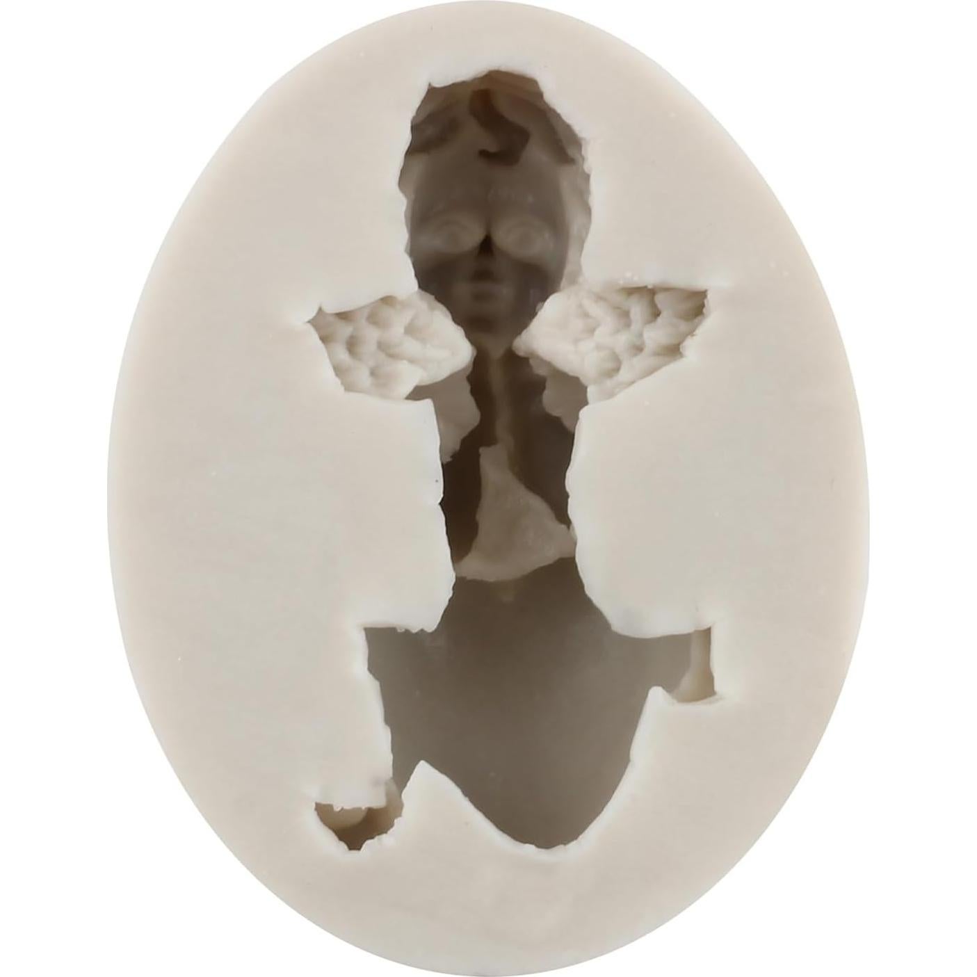 Molde de Silicona Angel Baby YANQINMS para Fondant 8.1x7.3 cm