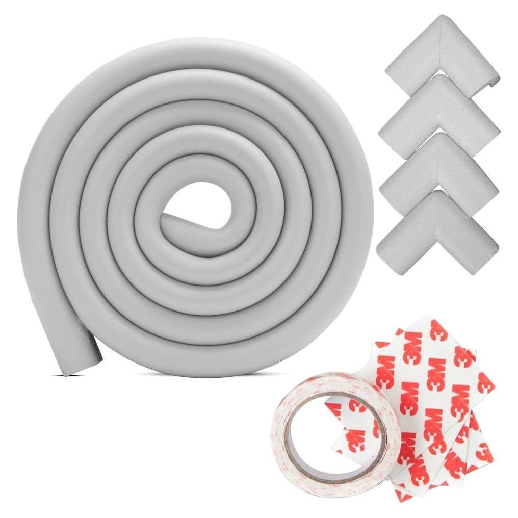 Protectores de Esquinas y Bordes MStore - 4 Cojines + 2m Espuma