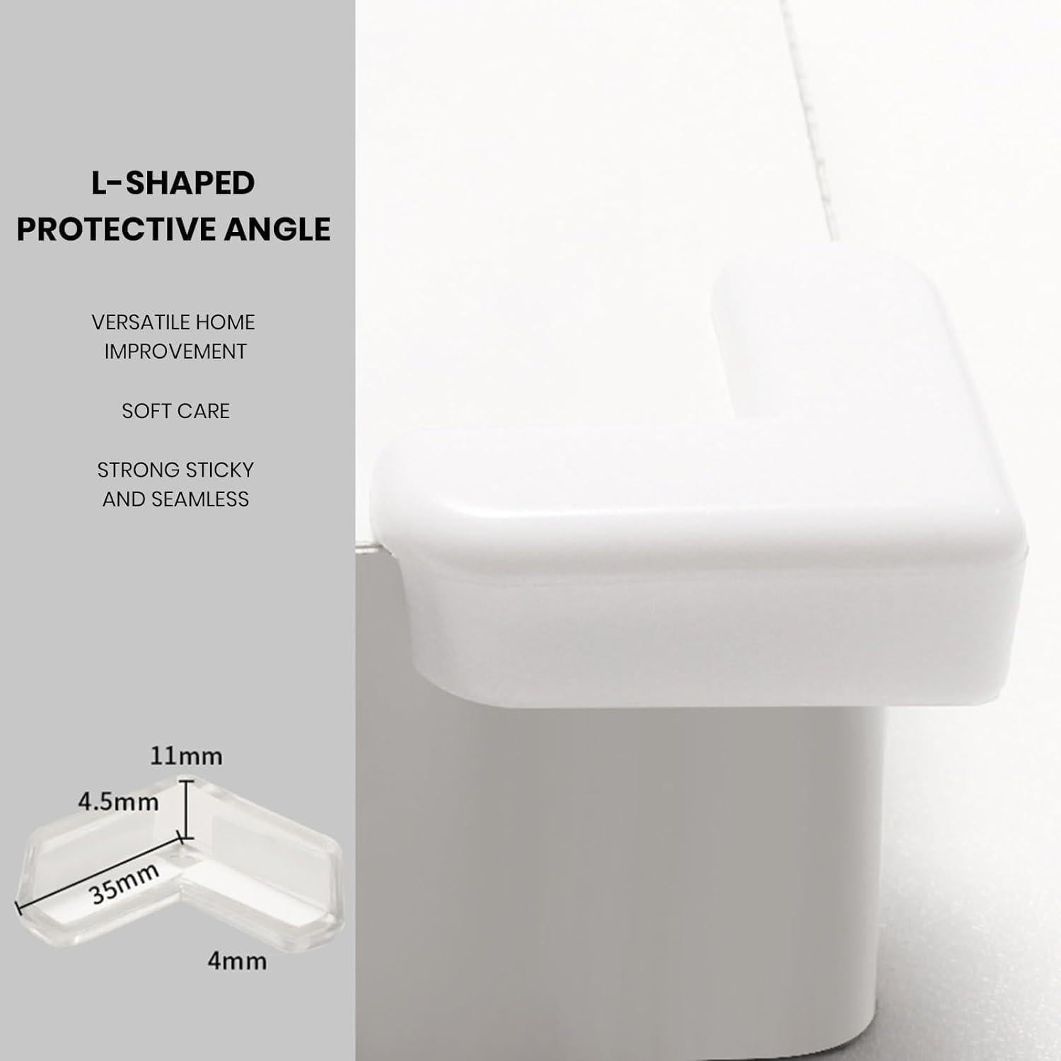 Paquete de 4 Protectores de Esquinas Blancos Czhotg - Autoadhesivos