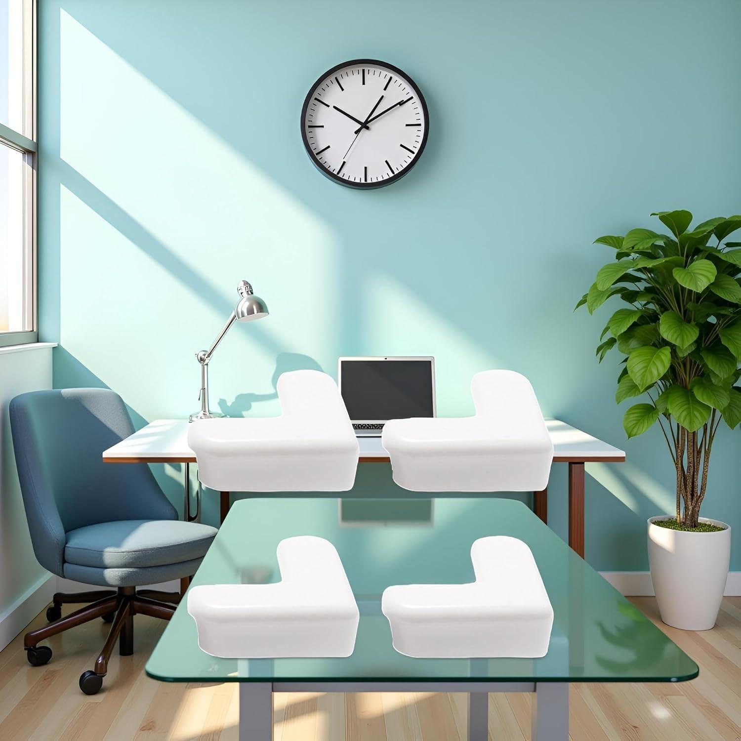 Paquete de 4 Protectores de Esquinas Blancos Czhotg - Autoadhesivos