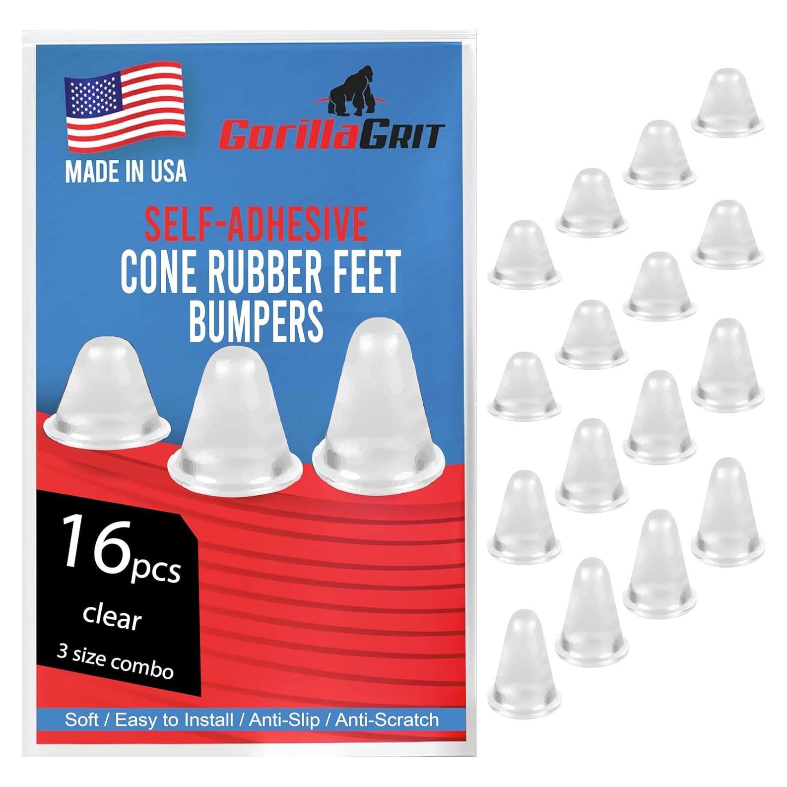 Bumpers de goma GorillaGrit 16 PC - Espaciadores autoadhesivos