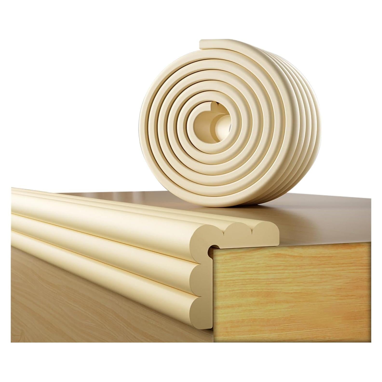 Protectores de esquinas y bordes Fozobaiy 2m Espuma Beige