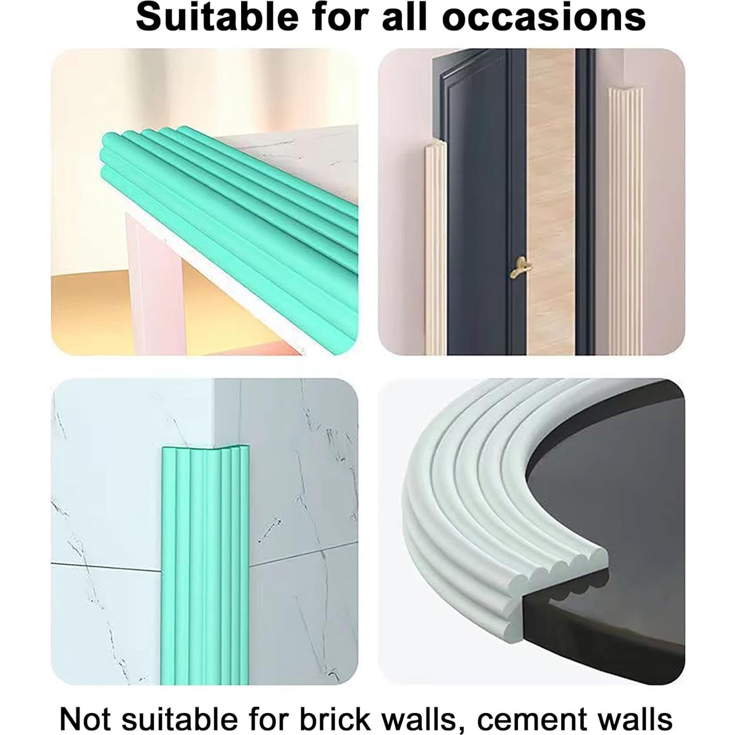 Protectores de esquinas y bordes Fozobaiy 2m Espuma Beige