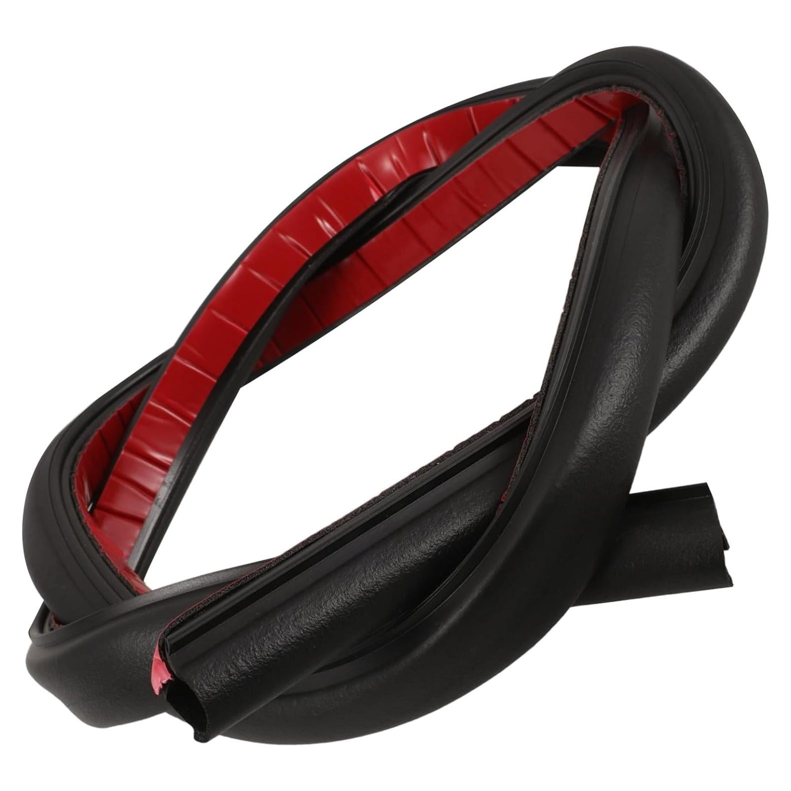 Tira protectora de borde de puerta SEWOART 100x2cm negra