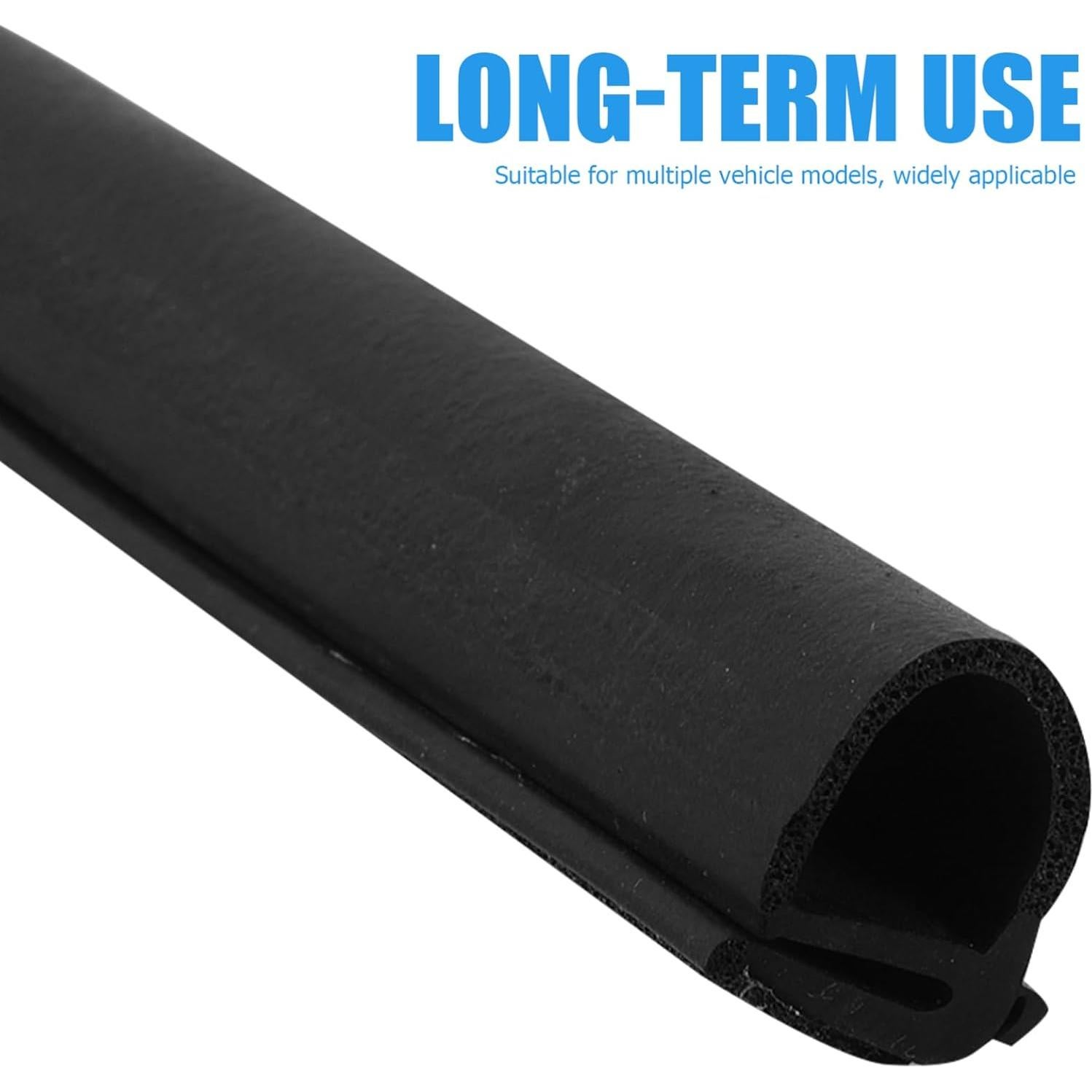 Tira protectora de borde de puerta SEWOART 100x2cm negra