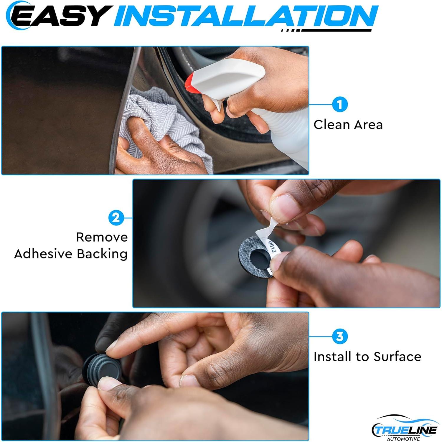 Amortiguadores de Puerta True Line Automotive 10 PCS PVC Universal