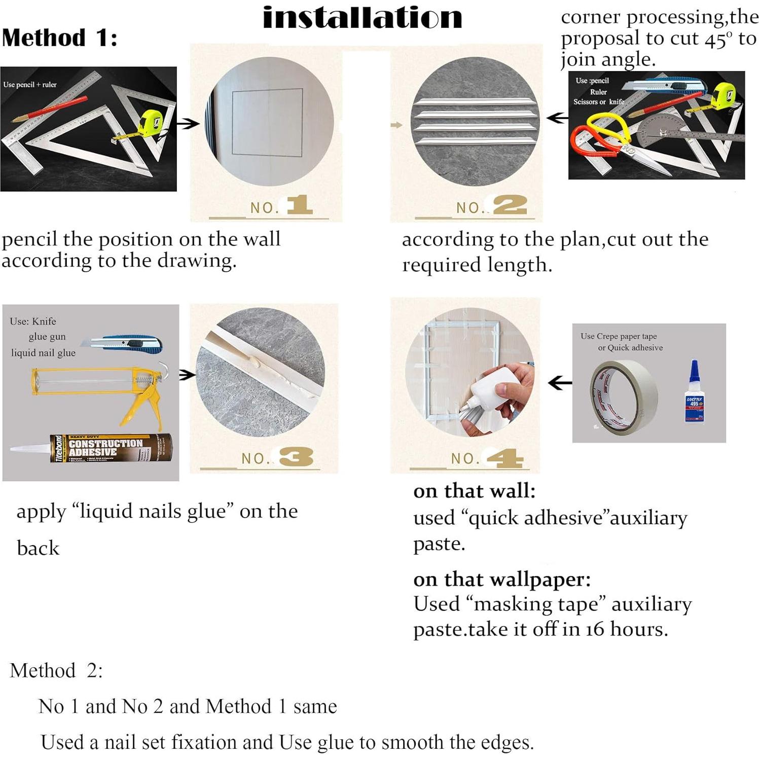 Moldura Flexible de PVC Zhangbl 2.2cm Ancho x 1.2cm Grosor