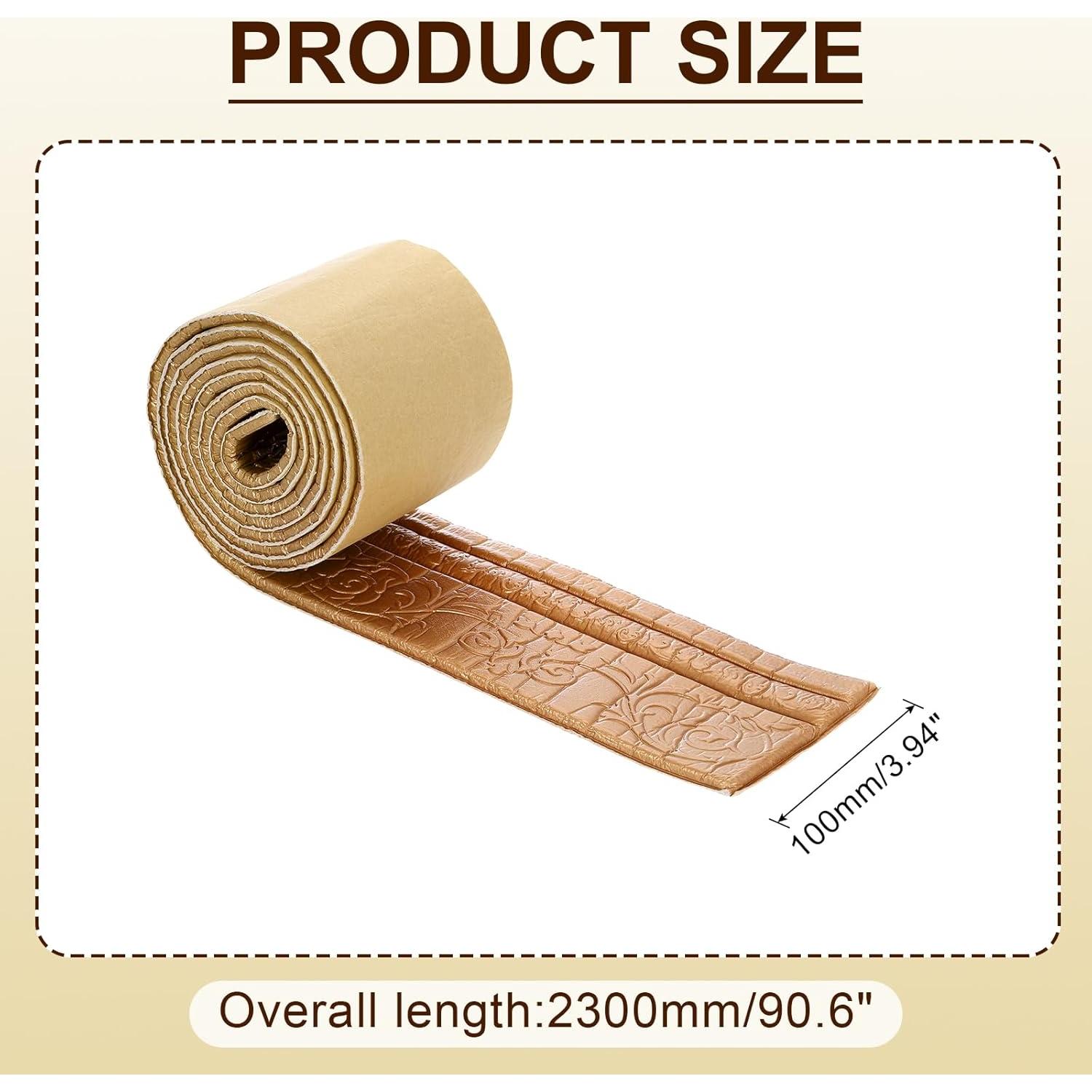 Moldura de Espuma Autoadhesiva uxcell 2.3m Cobre 3D Decorativa