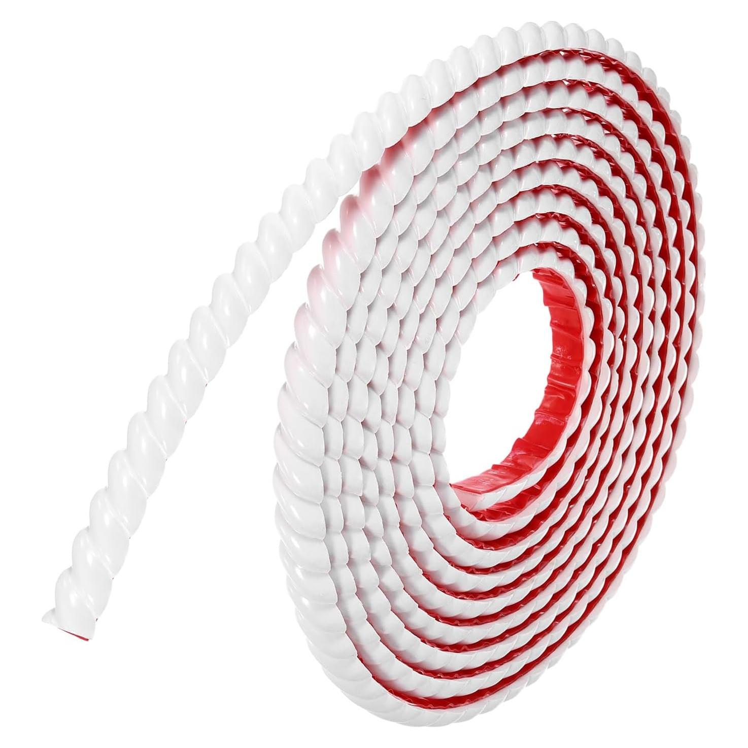 Moldura de Recubrimiento de Pared Autoadhesiva uxcell 5m x 2cm Blanca