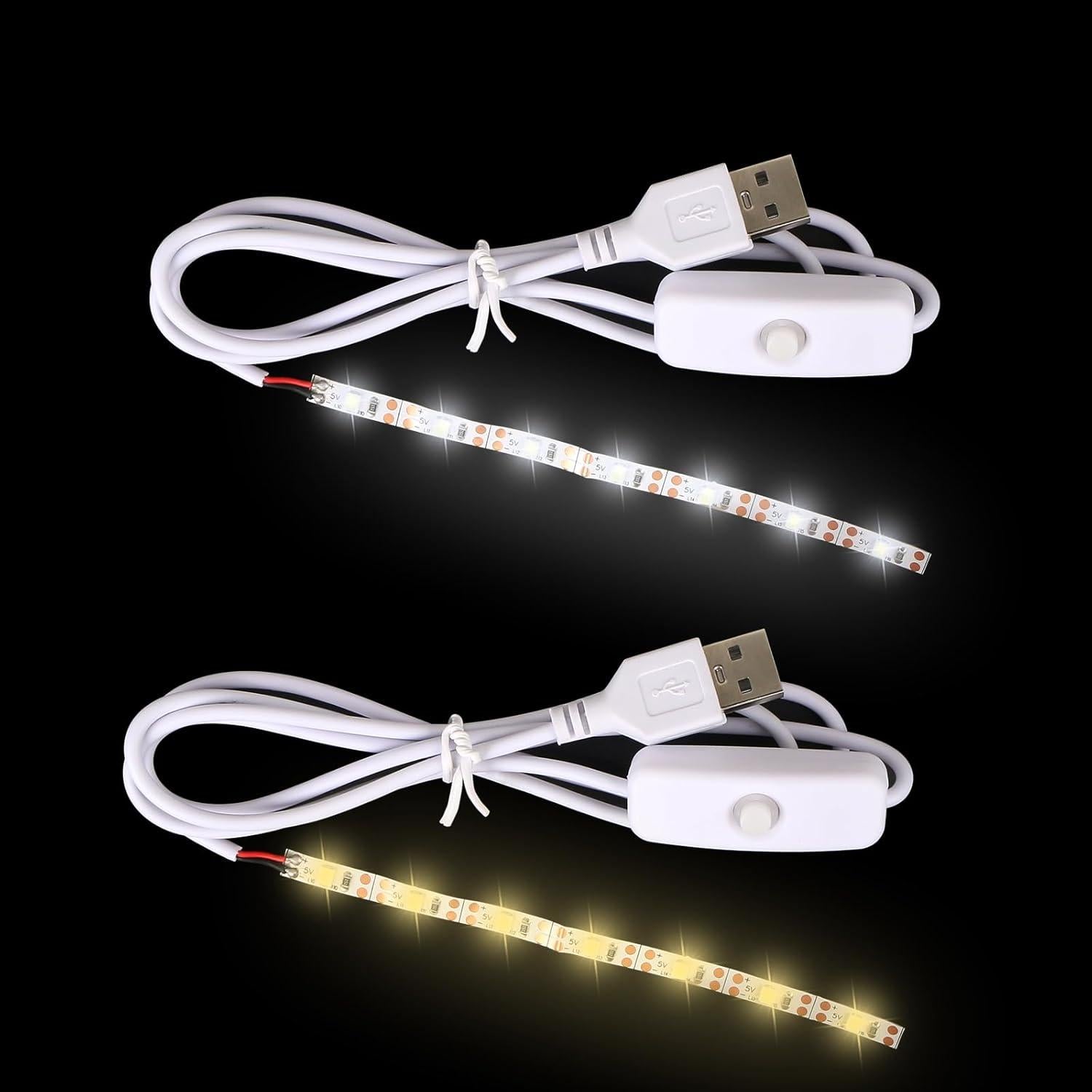 4 Piezas Tira de Luz USB BROVITI para Moldes de Resina