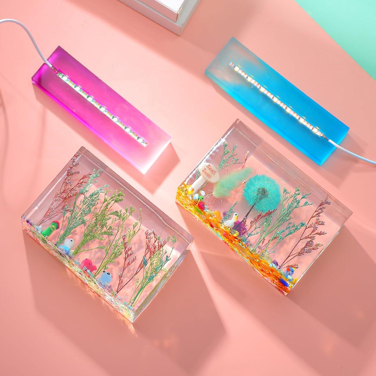 4 Piezas Tira de Luz USB BROVITI para Moldes de Resina