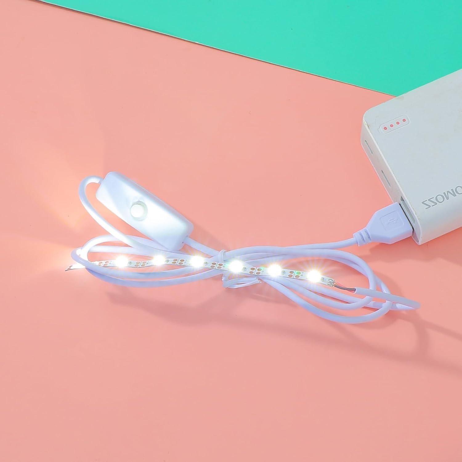 4 Piezas Tira de Luz USB BROVITI para Moldes de Resina