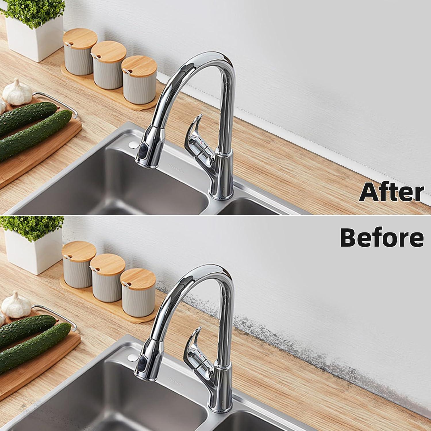 Moldura Cuarterona Flexible Cuysfead 5.97m Blanco Autoadhesiva