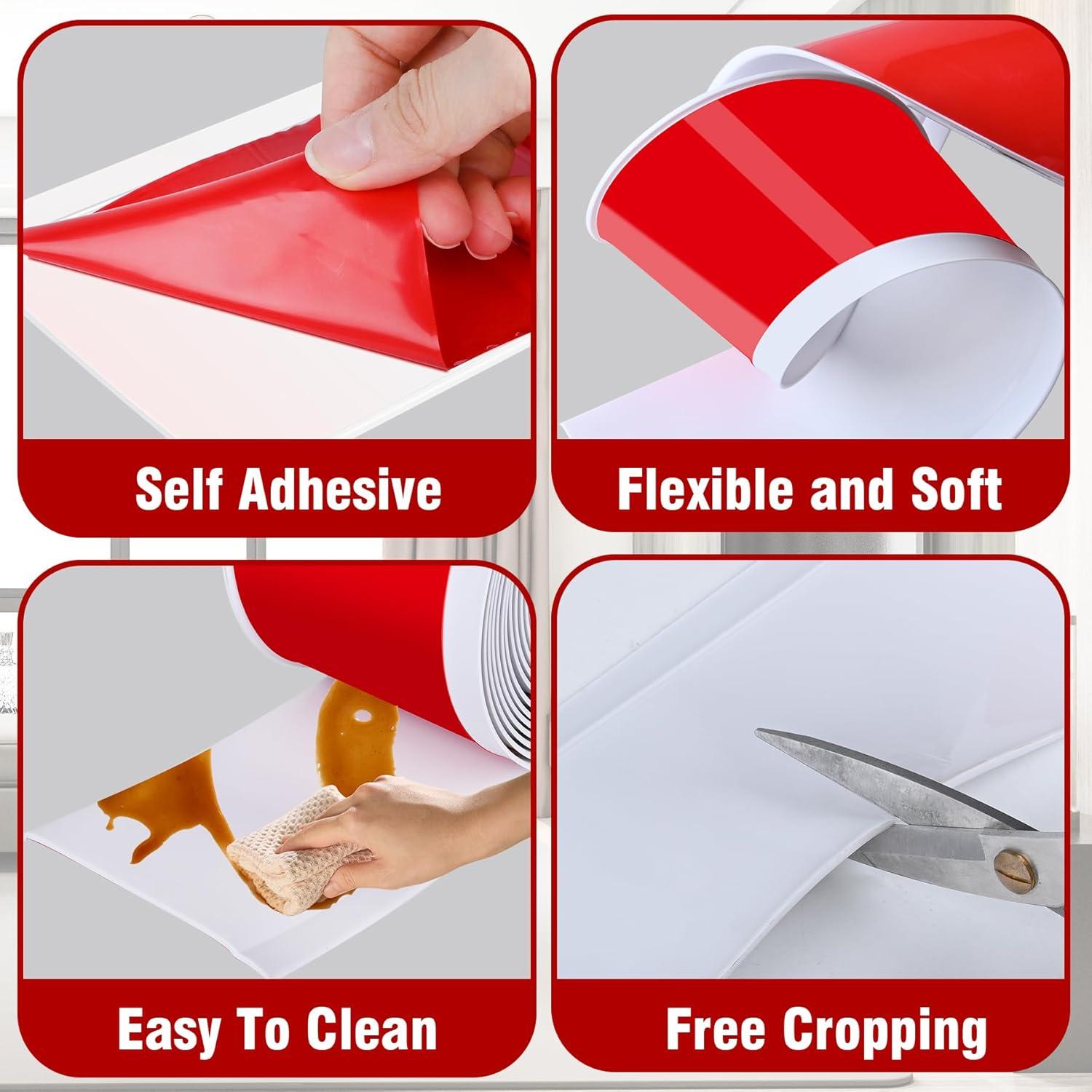 Moldura de Zócalo Autoadhesiva Kikerike 10.16 cm x 6.1 m Blanca