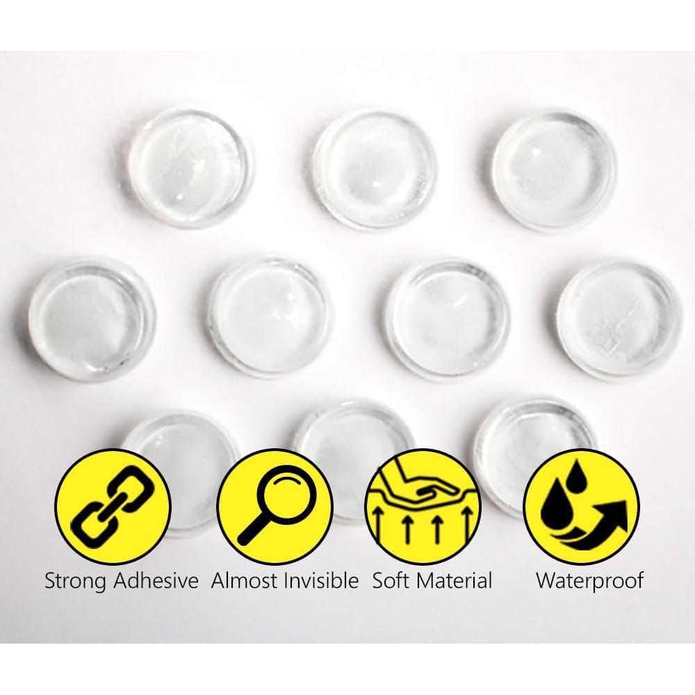 Topes de Mesa de Vidrio PACIFIC - Almohadillas Antideslizantes 50 Piezas