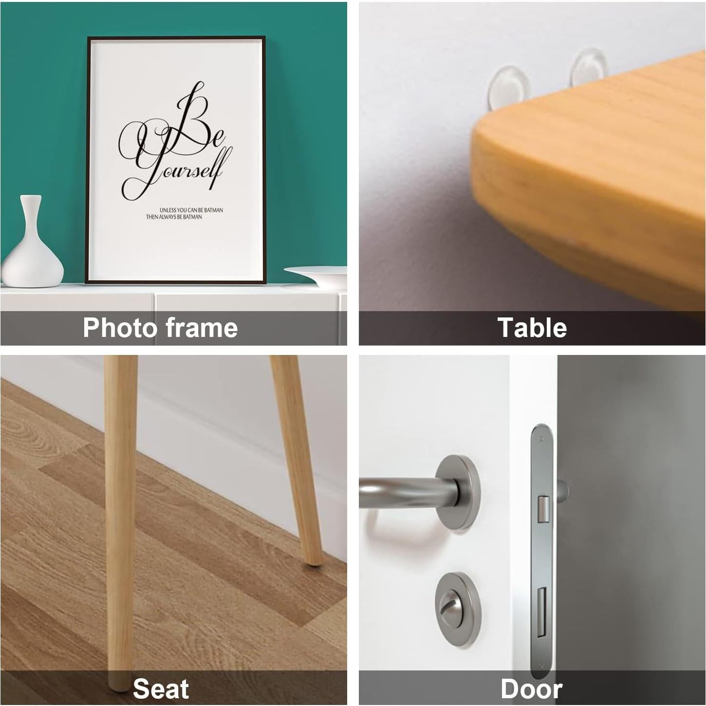 Topes de mesa de vidrio autoadhesivos HuaPin 20mm 24 PCS