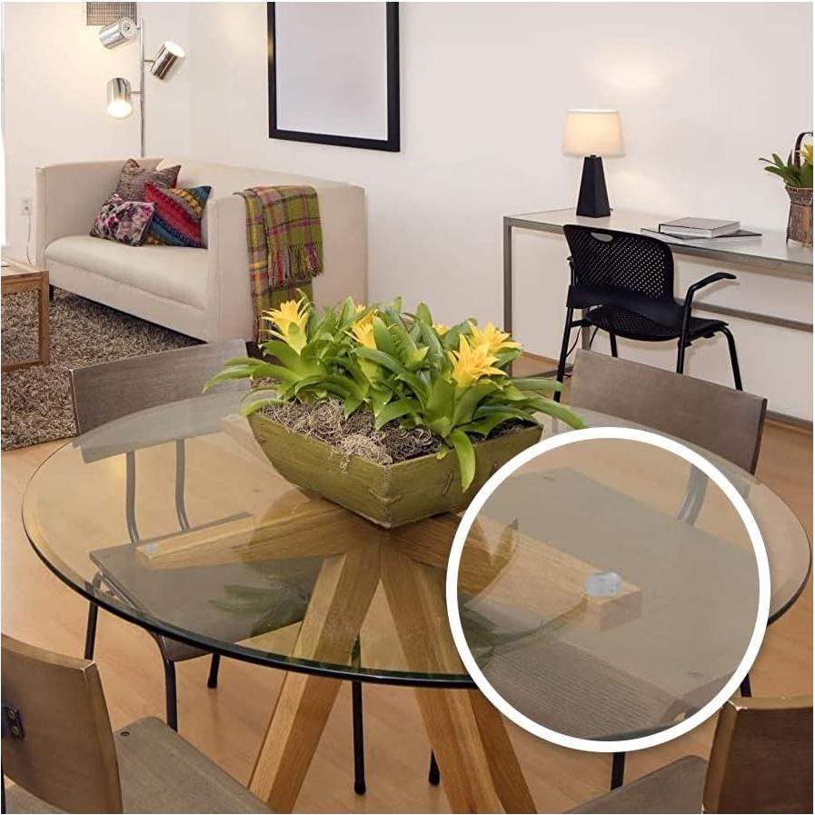 Almohadillas Transparentes de Vinilo GoodsZone 10 Piezas para Mesas de Cristal