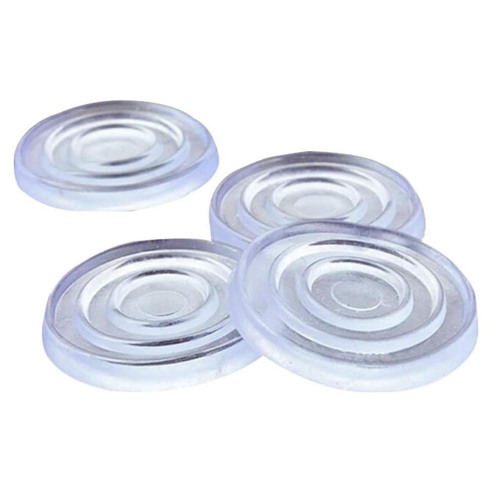 60 Almohadillas Antideslizantes de Vidrio Transparentes 24mm