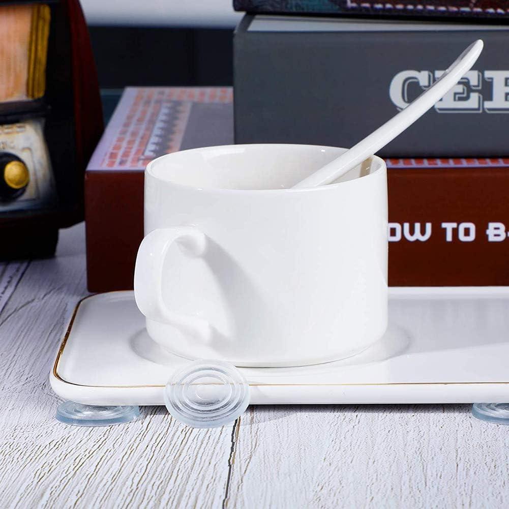 60 Almohadillas Antideslizantes de Vidrio Transparentes 24mm