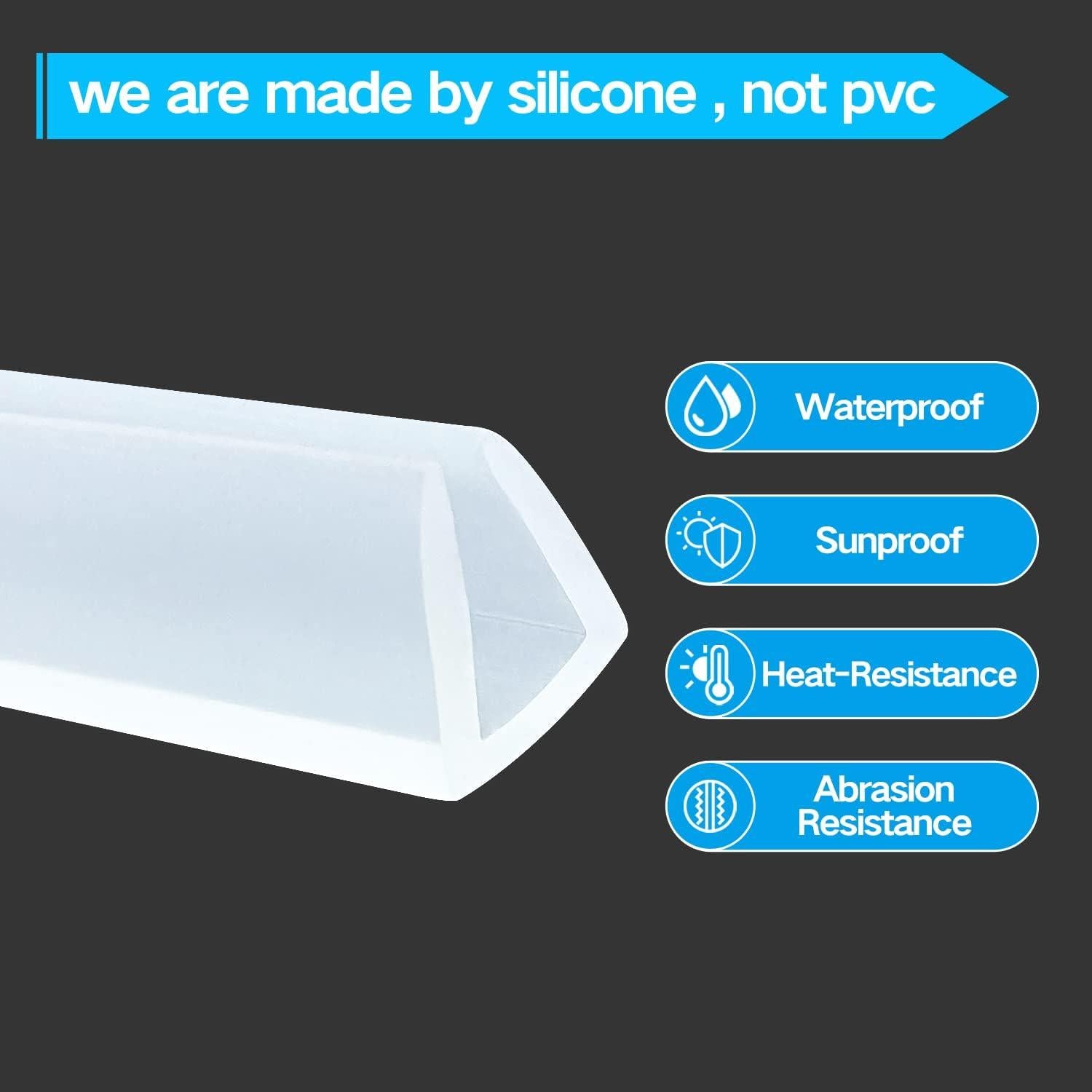 Bisel de Goma Silicona Protalwell 6.35mm x 6.1m Blanco