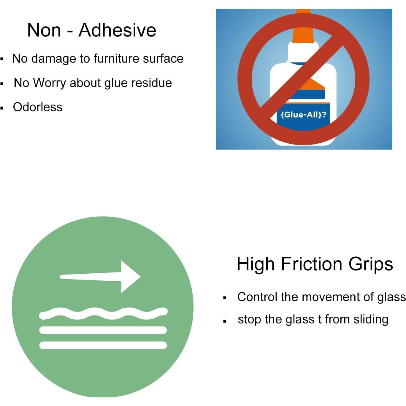 Bumpers Antideslizantes de Silicona HuaPin 20mm 36PCS