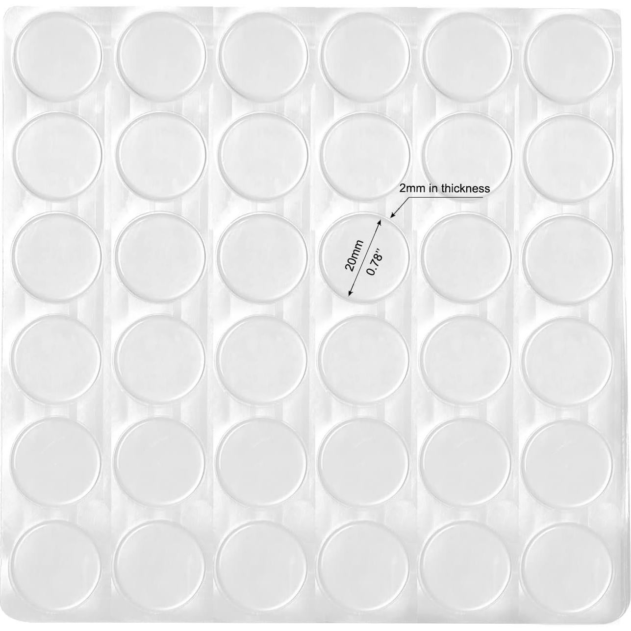 Bumpers Antideslizantes de Silicona HuaPin 20mm 36PCS