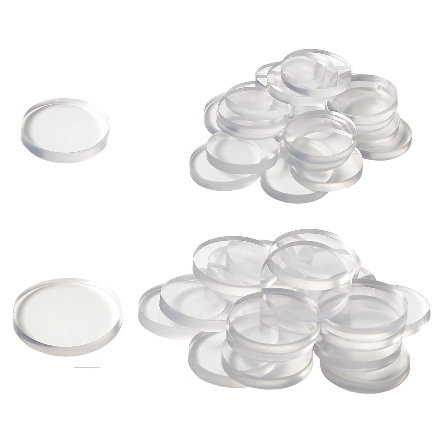 40 Bumpers de Vidrio Transparentes Tangyinrd 3mm para Mesa