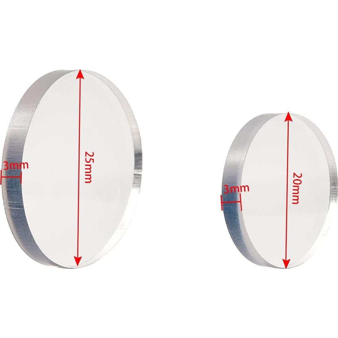 40 Bumpers de Vidrio Transparentes Tangyinrd 3mm para Mesa