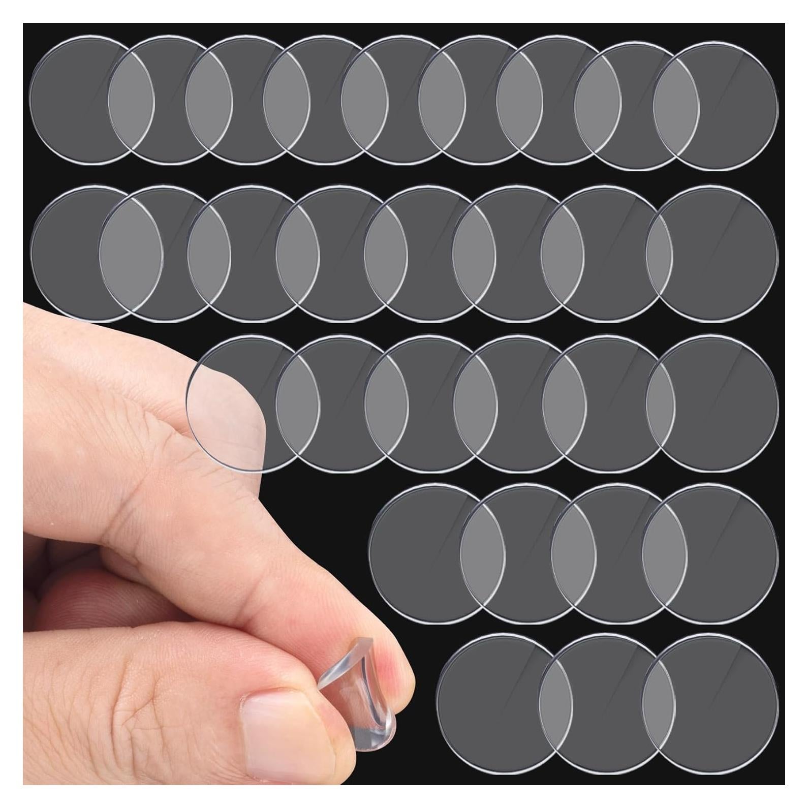 Topes de Vidrio ANCIRS 30 Pcs Antideslizantes 15mm PVC