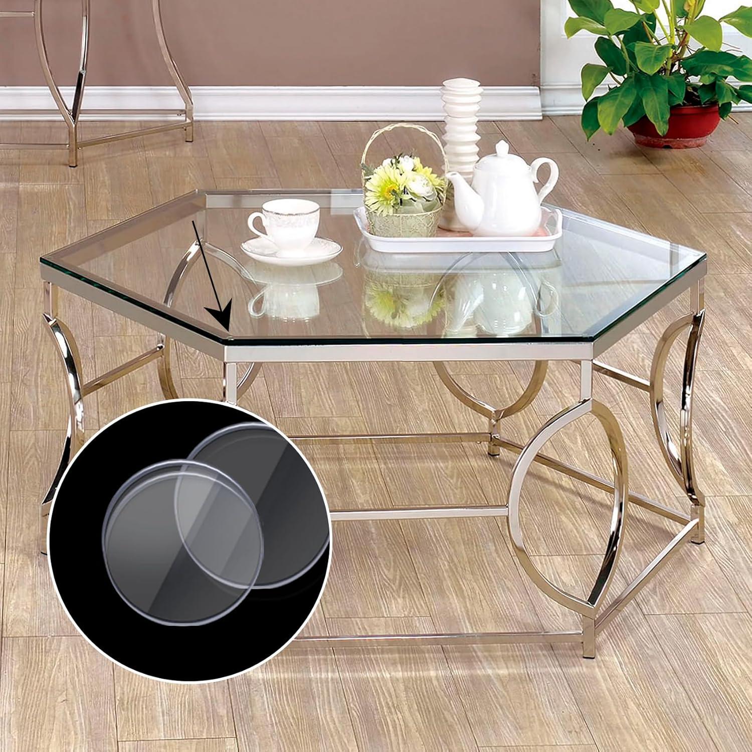 Topes de Vidrio ANCIRS 30 Pcs Antideslizantes 15mm PVC