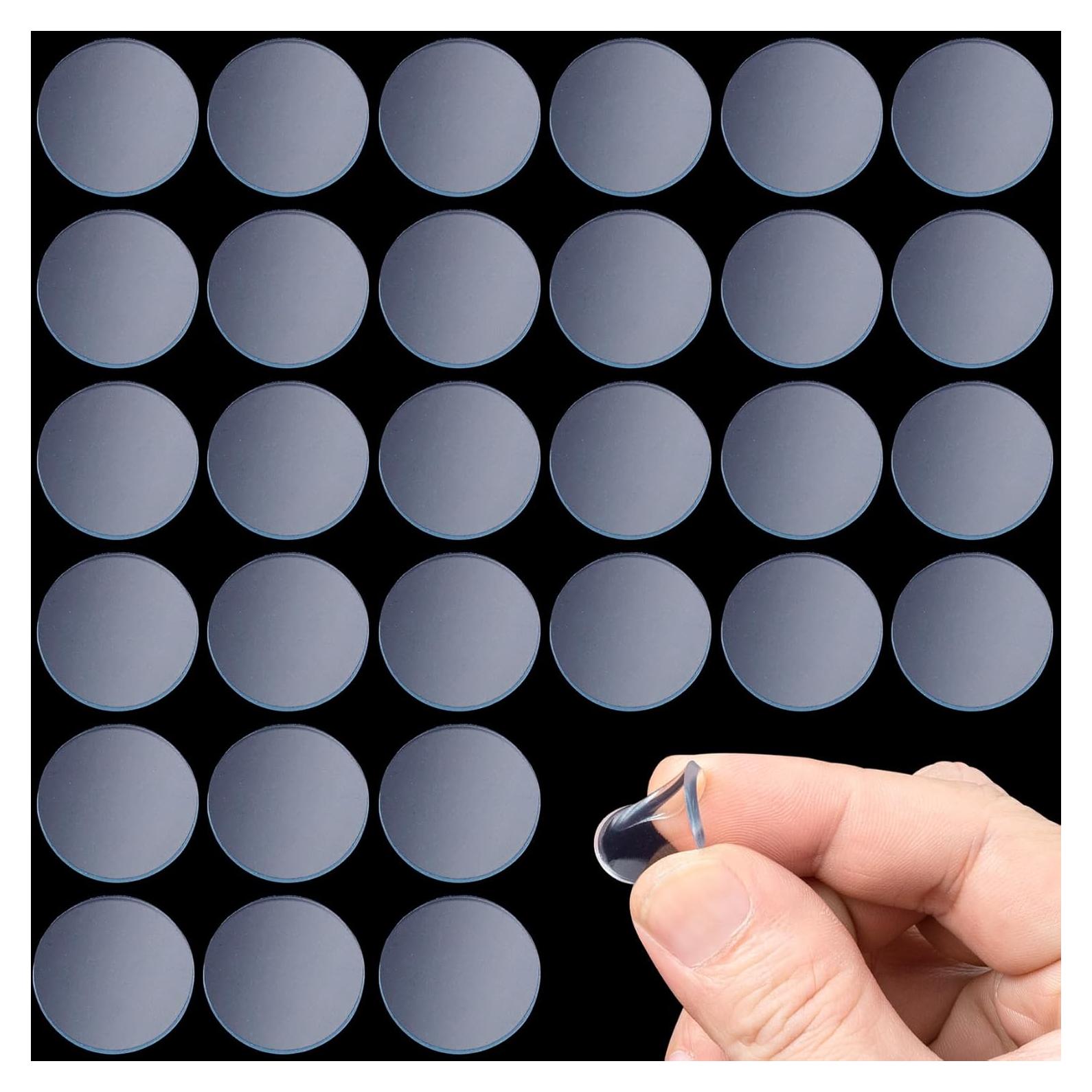 Topes de Vidrio Antideslizantes OIIKI 30 Pcs 20mm x 2mm