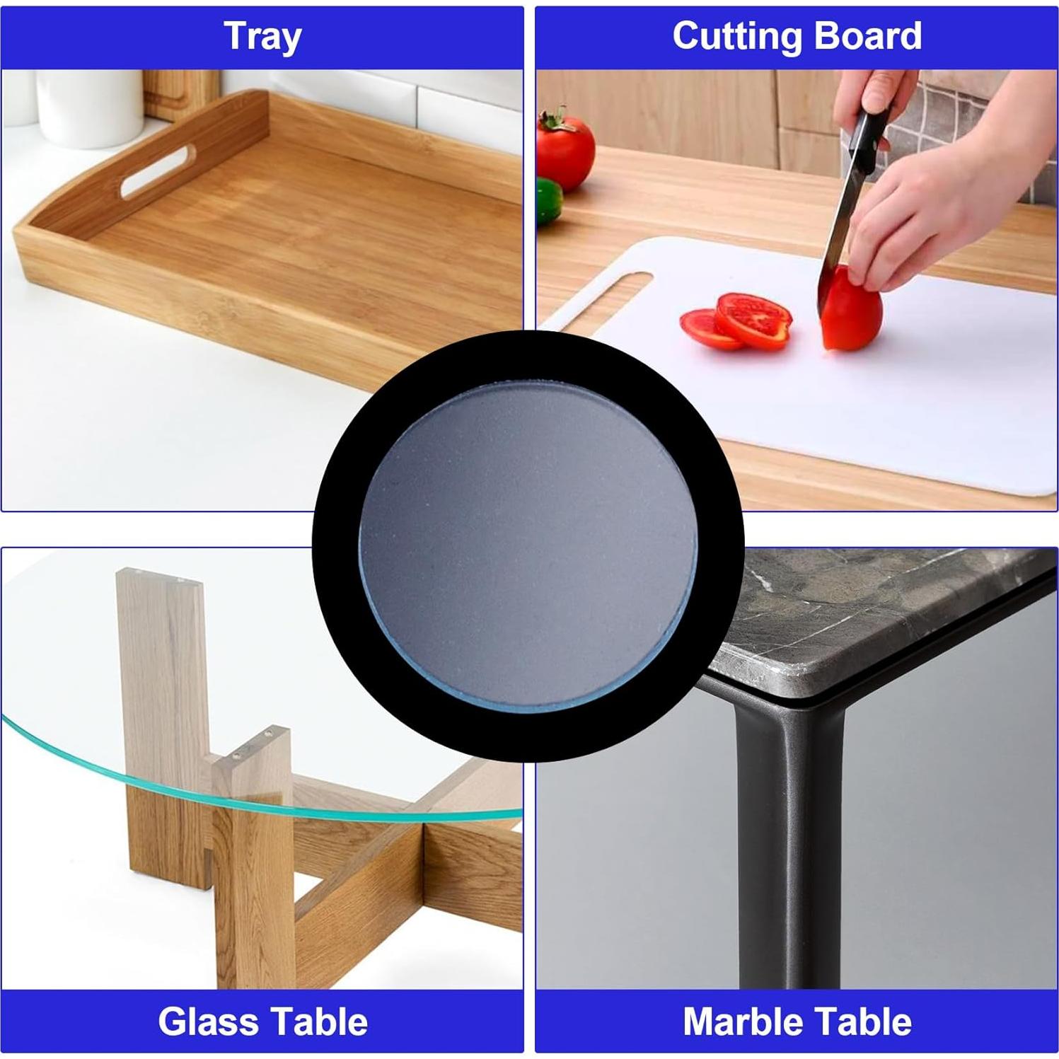 Topes de Vidrio Antideslizantes OIIKI 30 Pcs 20mm x 2mm