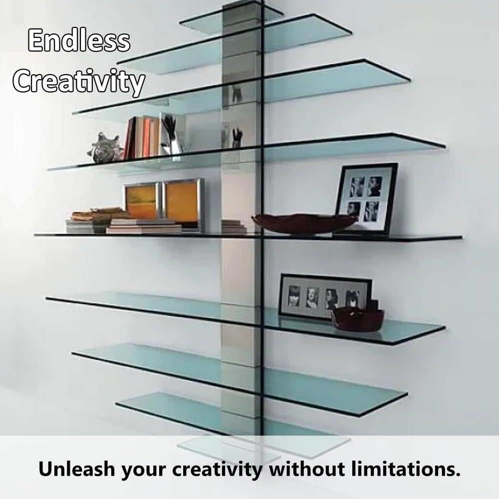 Custom Glass Cut to Size 1/8" 5/32" 3/16" 1/4" 3/8" Thickness for Tabletop, Shelves, Doors, Windows - Strong Tempered Glass